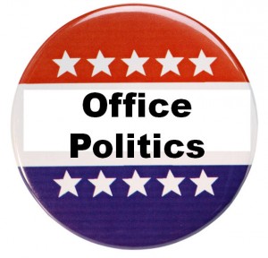 office politics red-white-blue button
