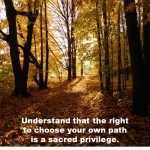 Tree lined path in autumn_Oprah Winfrey quote — The People Equation