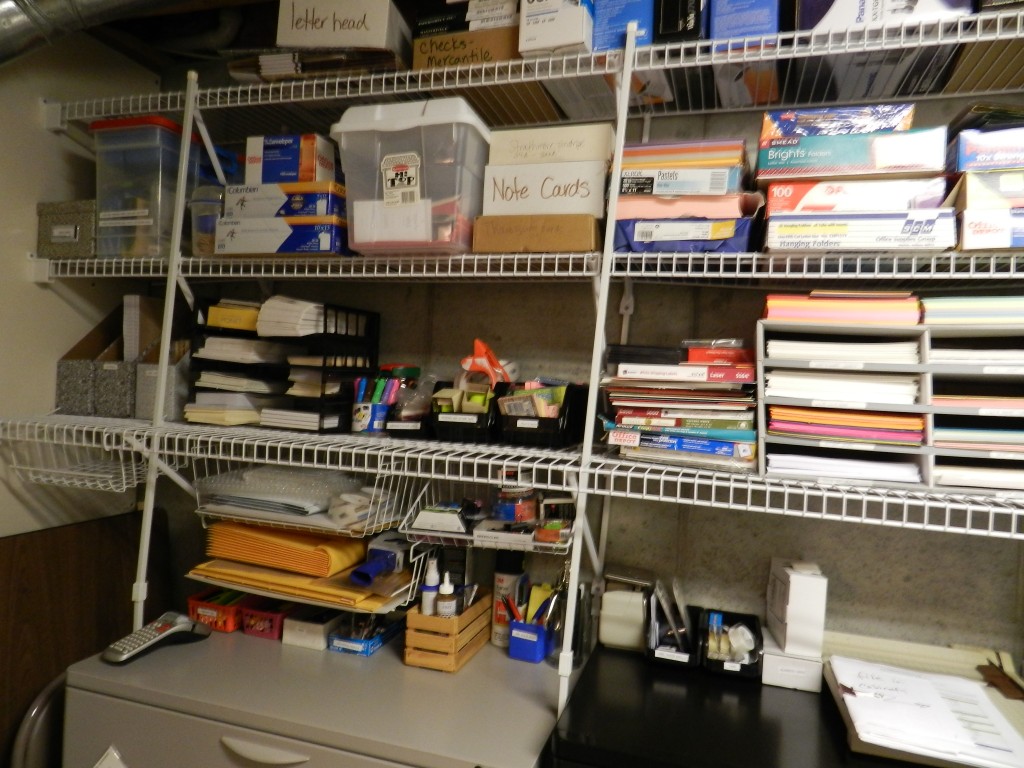 Organized storage room