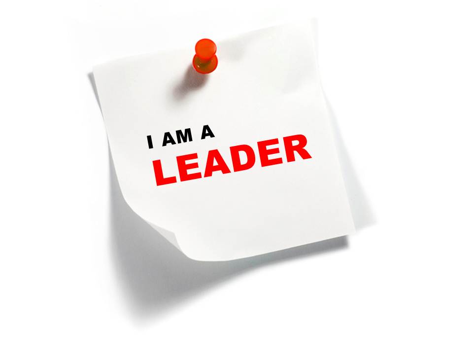 Sticky Note with I Am a Leader
