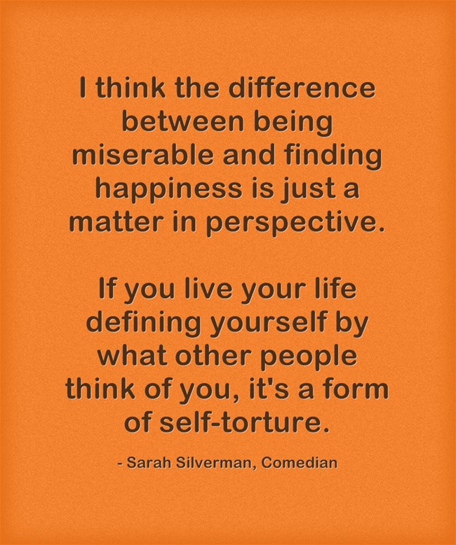 Finding happiness quote_Sarah Silverman
