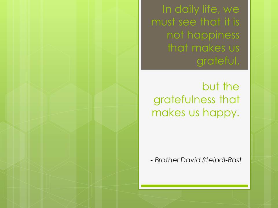 Gratitude and Happiness Quote