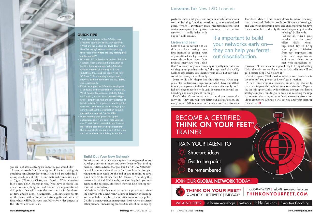 Lessons for New L&D Leaders