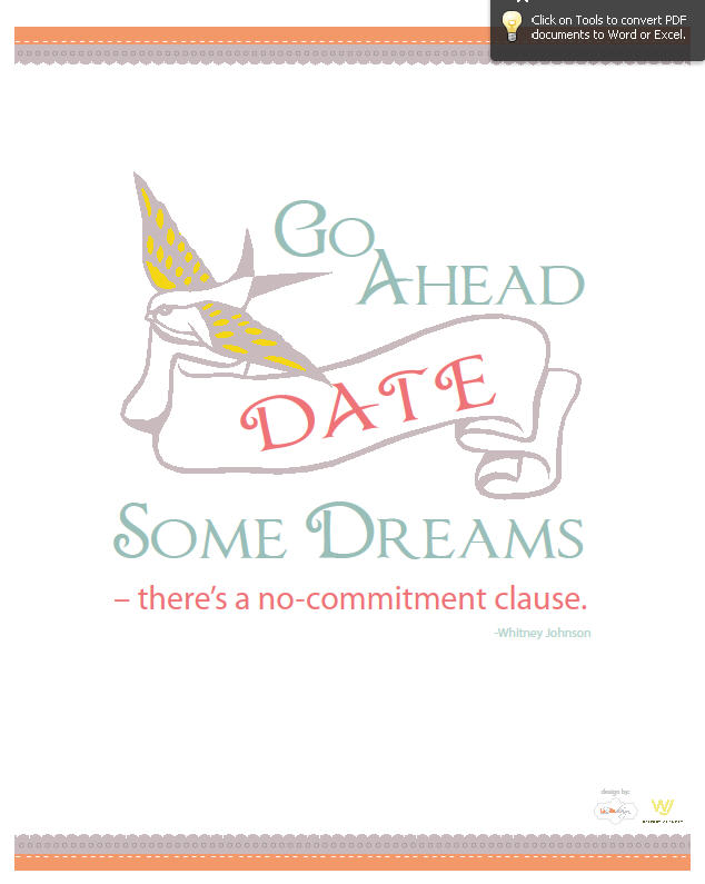 Date Your Dreams Quote