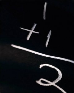numbers on chalkboard II